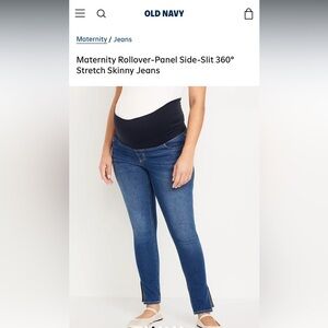 Old Navy Dark Blue Skinny Maternity Jeans